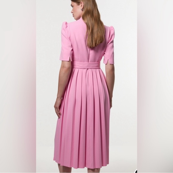 Karen Millen Belted Pleated Dress - Picture 2 of 2